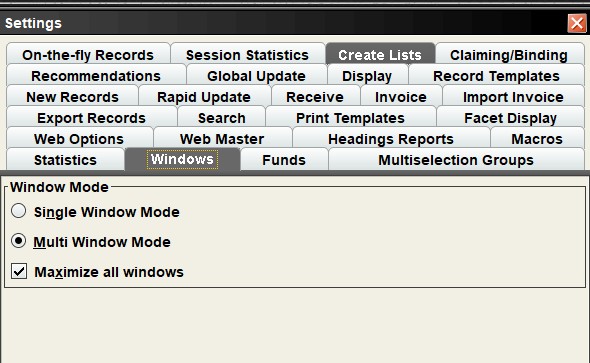 Window Mode selection in Sierra