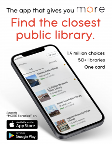 Phone with library locations and hours