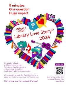 Library love story poster