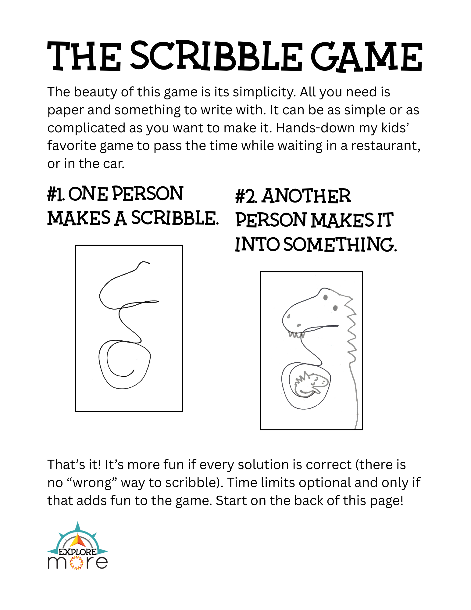 1 scribble game