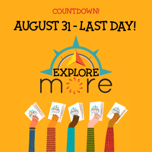 hands holding passports, end date is August 31.